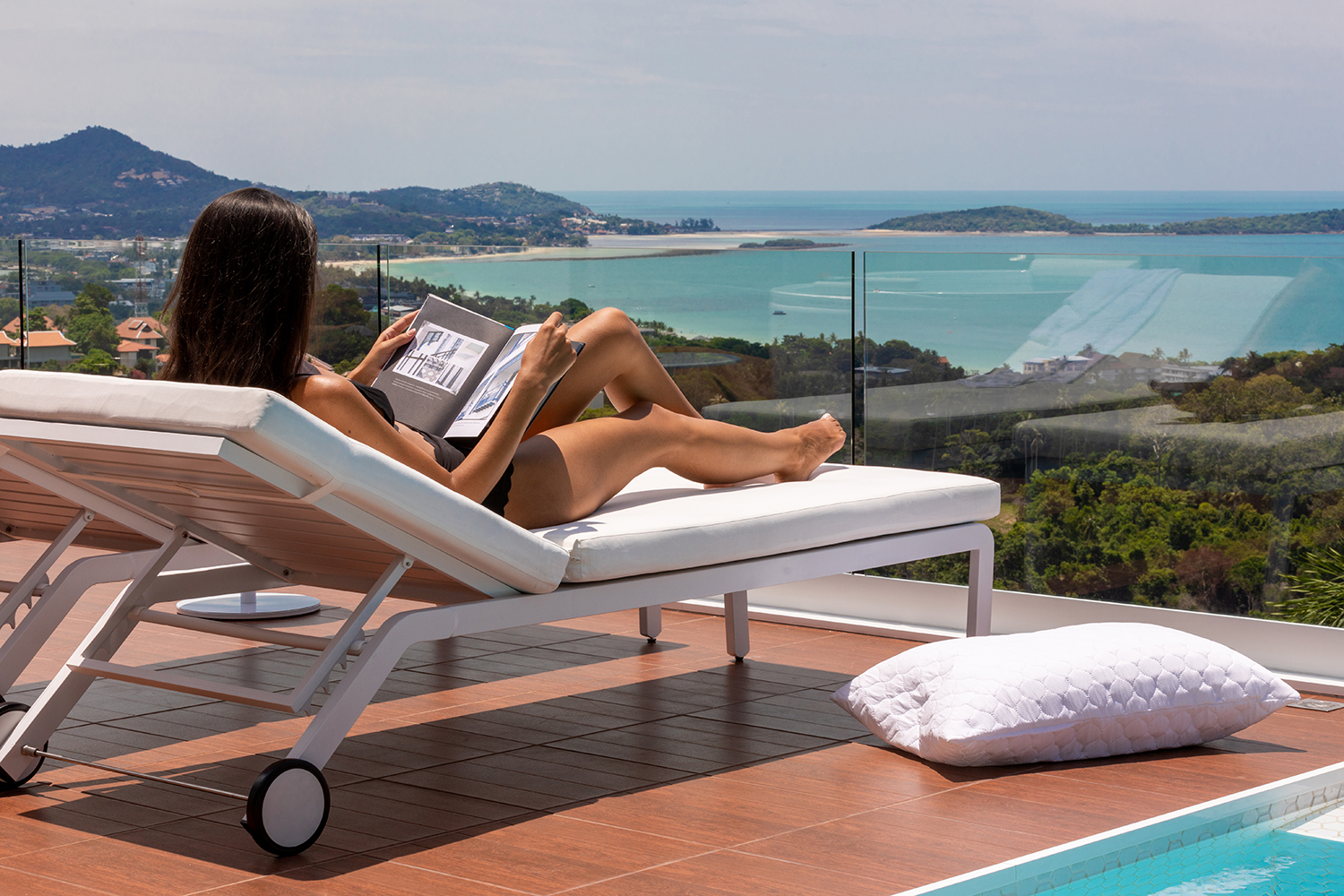 Minimalist 2 Bedroom Seaview Pool Villa with Expansion Potential in Chaweng Noi for sale