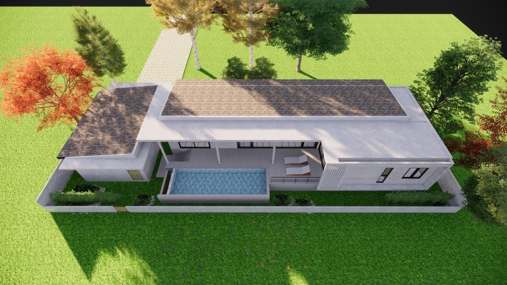 (SOLD) Modernistic 3 Bedroom Garden Pool Villa in Maenam for sale 