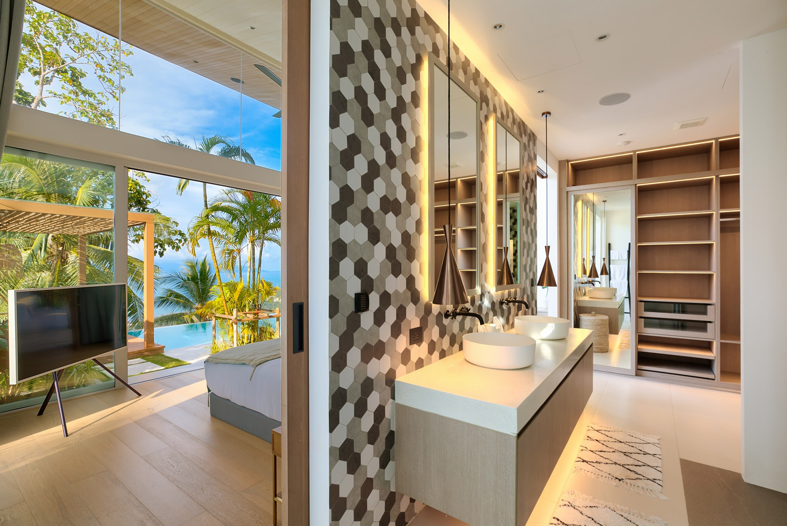 (SOLD) Pacific Palisade - Contemporary Tropical 4 Bedroom Seaview Pool Villas in Bang Por 