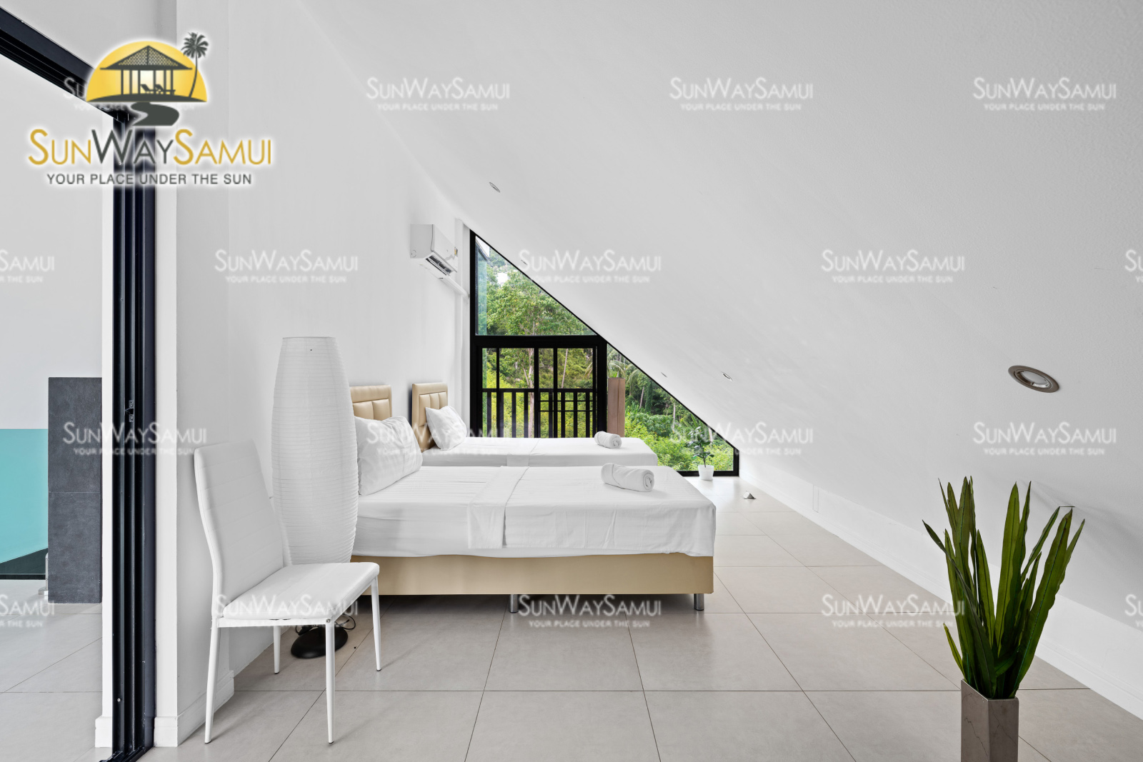 Vista Del Mare – 5 Bedroom Garden Pool Villa with Partial Seaview in Lamai for sale