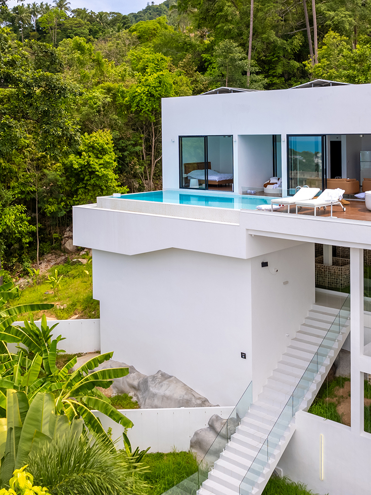 Minimalist 2 Bedroom Seaview Pool Villa with Expansion Potential in Chaweng Noi for sale