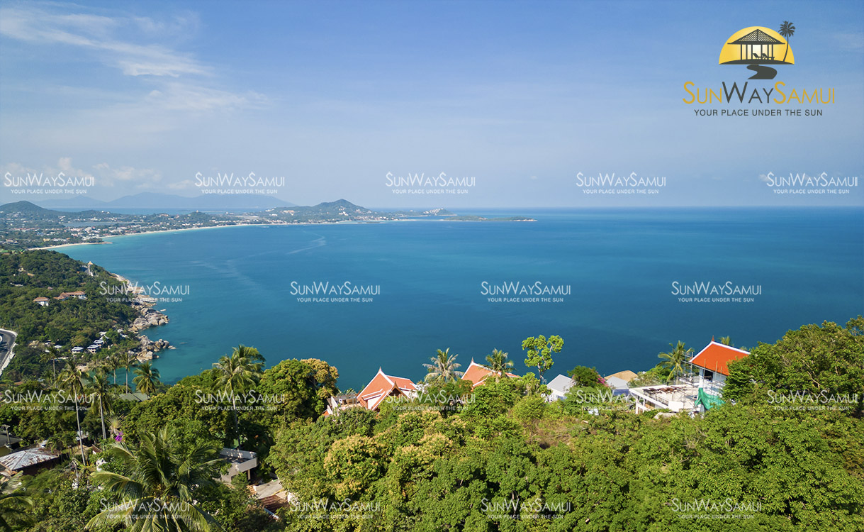 Exceptional 2160 sqm Seaview Land in Chaweng Noi for sale
