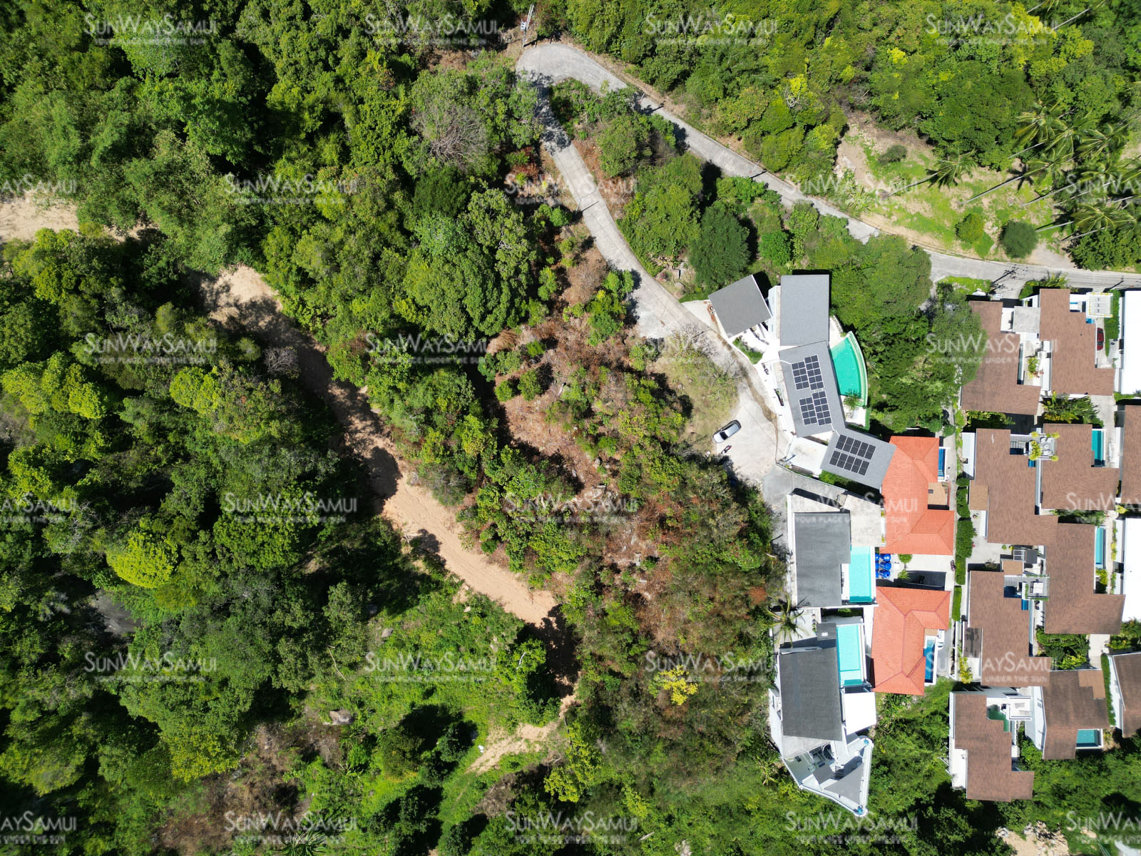 Hilltop 2.5 Rai Land with 115m Panoramic Sea Frontage in Chaweng for sale: Hilltop 2.5 Rai Land with 115m Panoramic Sea Frontage in Chaweng for sale