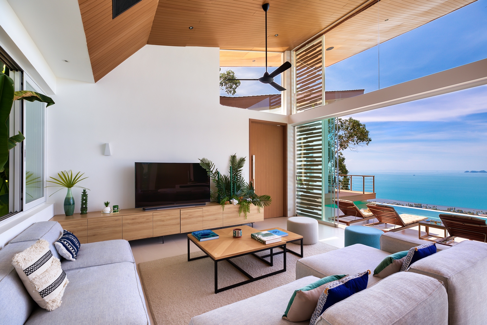 (SOLD) Pacific Palisade - Contemporary Tropical 3 Bedroom Seaview Pool Villas in Bang Por 