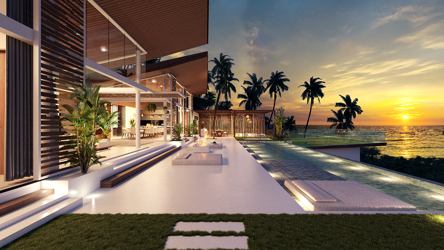 (SOLD) Pacific Palisade - Contemporary Tropical 6 to 7 Bedroom Seaview Pool Villas in Bang Por 