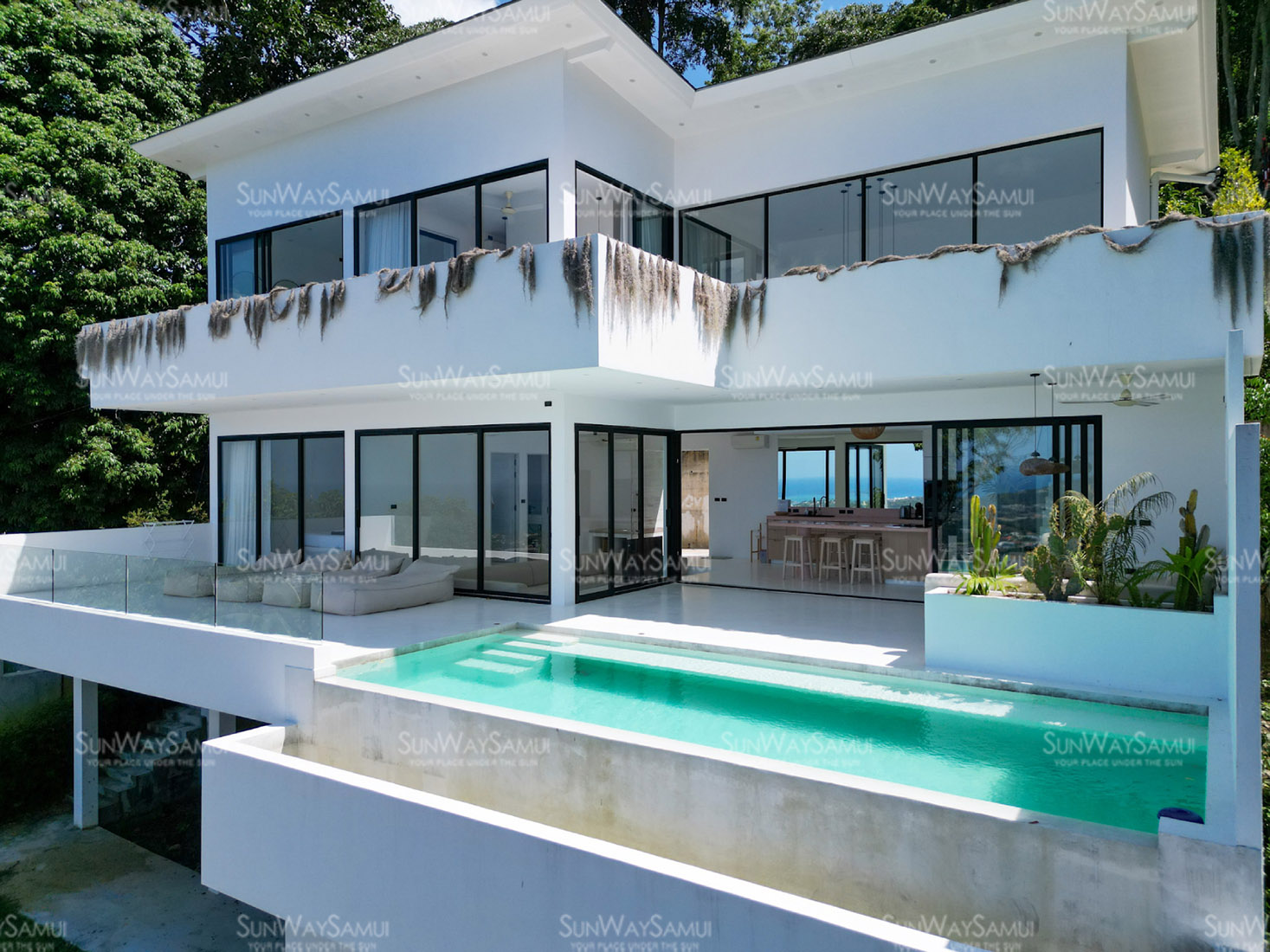 (PRICE REDUCED!) Villa Cocohill - Minimalist 3 Bedroom Seaview Pool Villa in Chaweng for sale