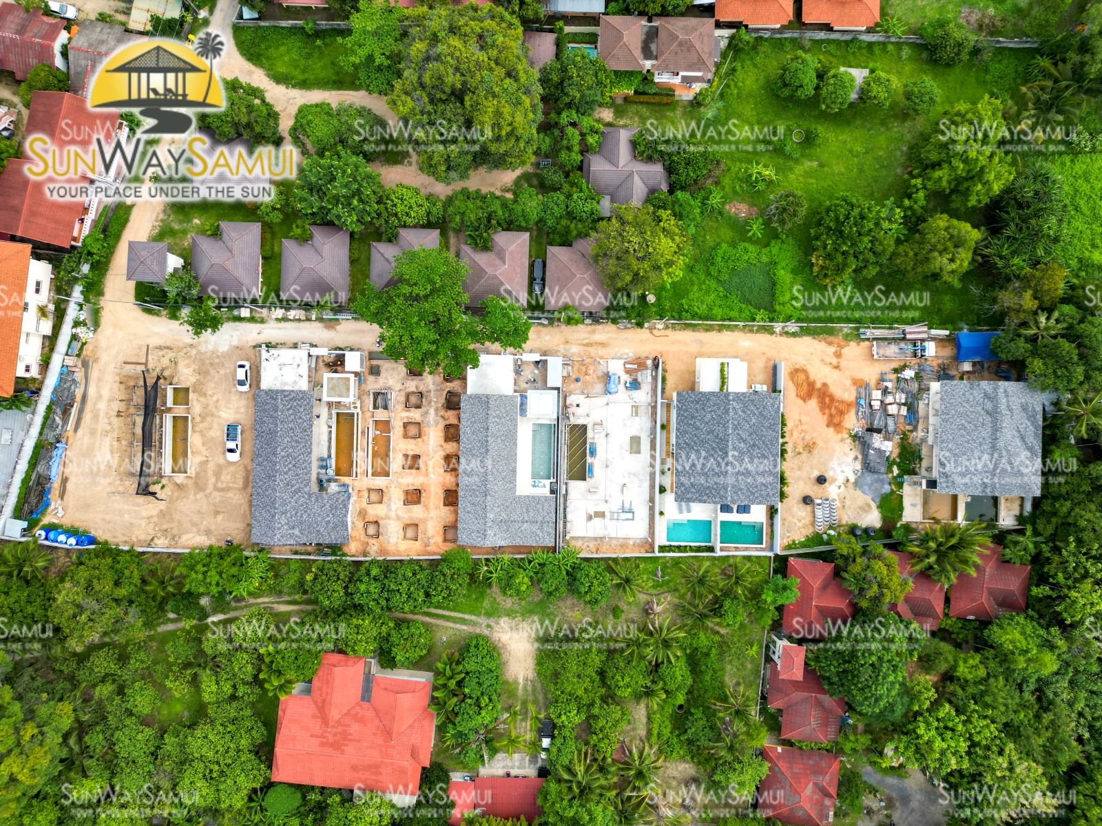 (SOLD) The Hideaway - 3 Bedroom Semi-Detached Pool Villa in Bophut for sale 