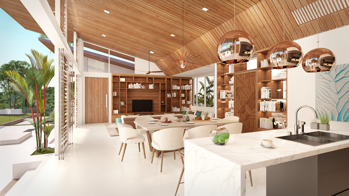 (SOLD) Pacific Palisade - Contemporary Tropical 5 Bedroom Seaview Pool Villas in Bang Por 