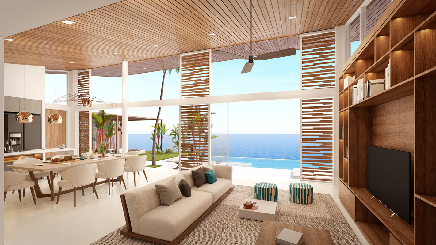 (SOLD) Pacific Palisade - Contemporary Tropical 5 Bedroom Seaview Pool Villas in Bang Por 