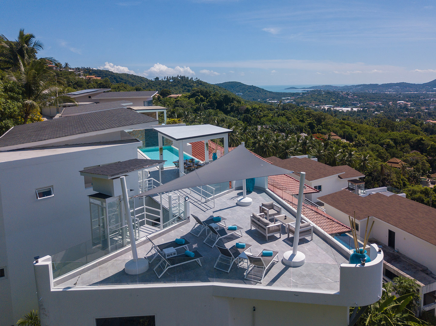 Chic 5 Bedroom Seaview Pool Villa in Chaweng for Sale