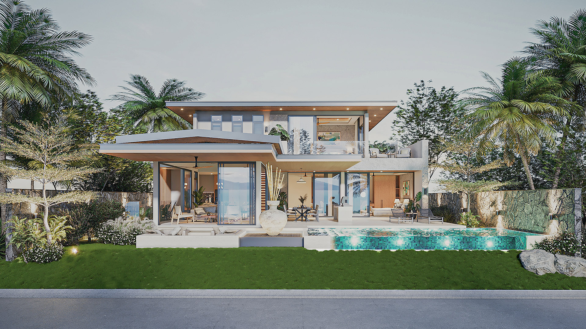 Sense 8 – Sensational 3 to 4 Bedroom Seaview Villa in Chaweng Noi for Sale