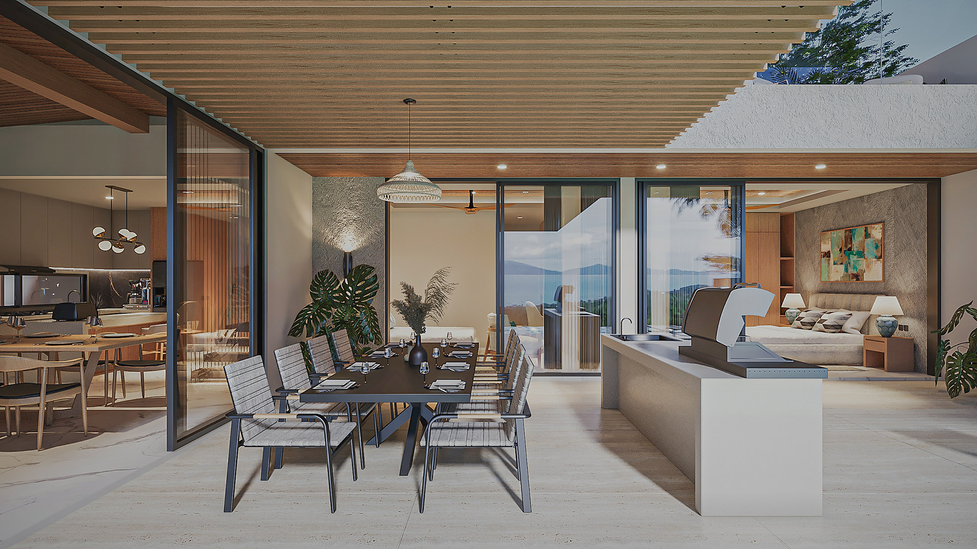 Sense 8 – Sensational 3 to 4 Bedroom Seaview Villa in Chaweng Noi for Sale