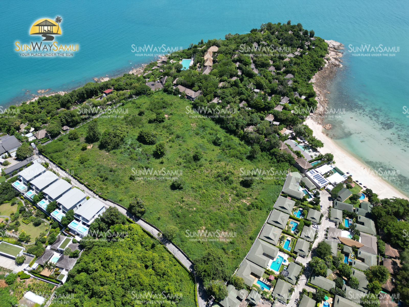 16 Rai of Land located in Plai Laem very near to Samrong Bay for sale