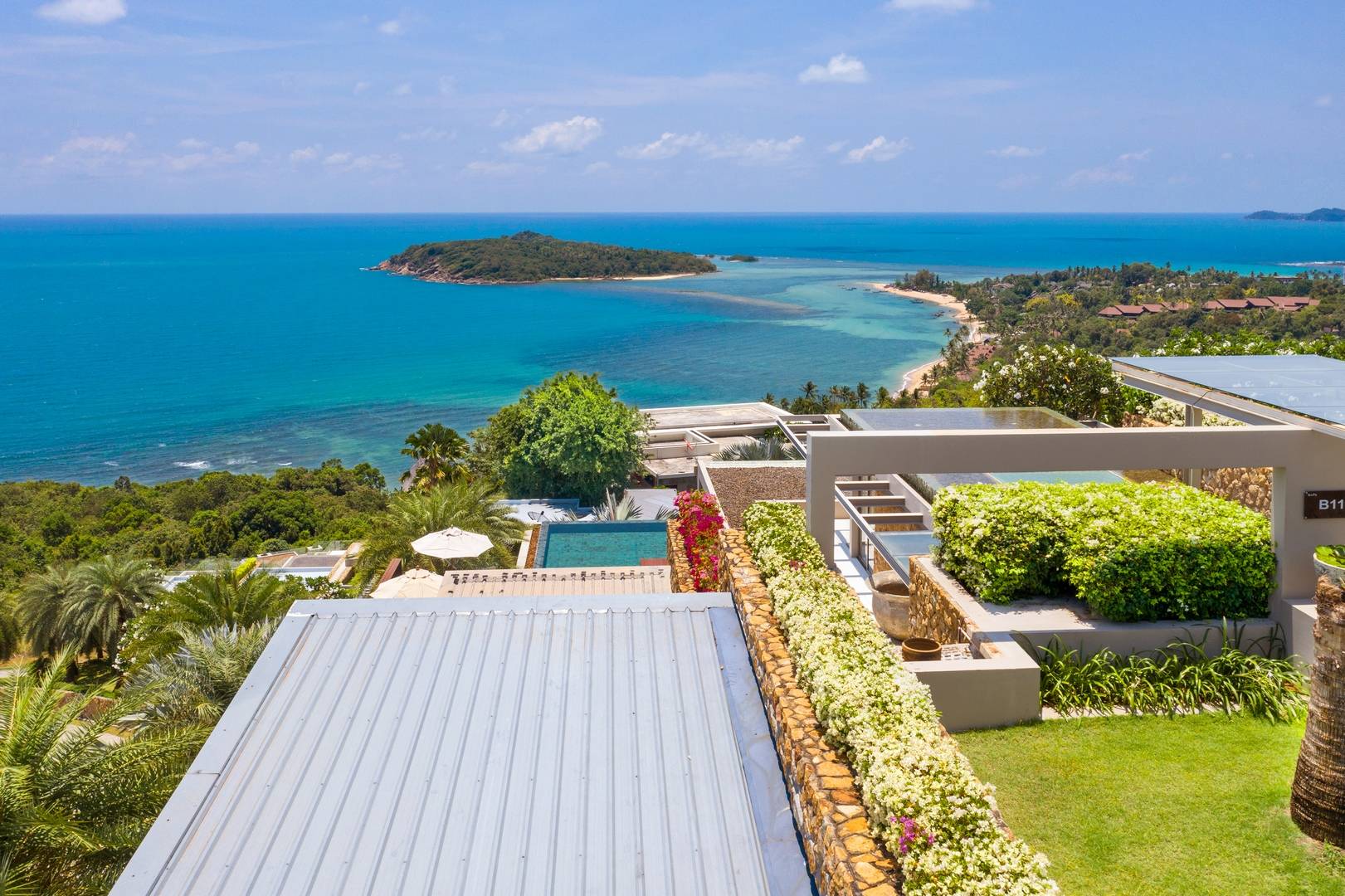 Napa Villa - Contemporary 4 Bedroom Seaview Pool Villa in North Chaweng for sale