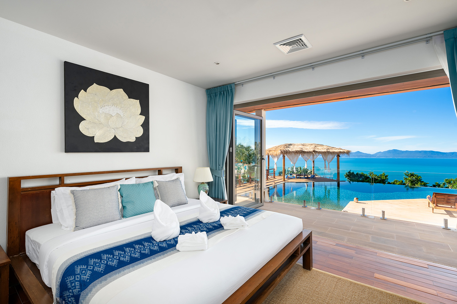 Baan Faa Sai – Renovated 5 Bedroom Seaview Pool Villa in Bangpor for Sale