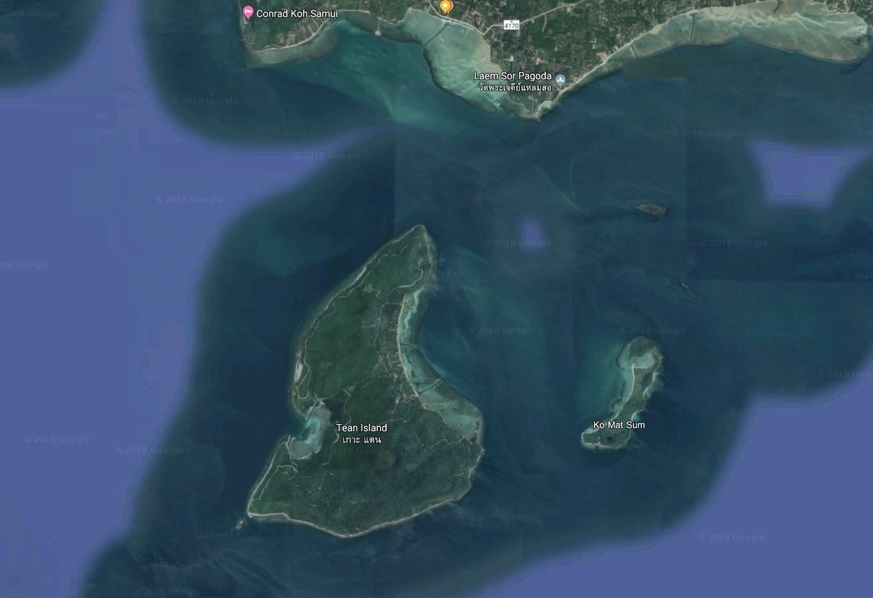 15 Rai beach front land with 300 meters beach front in Koh Tean