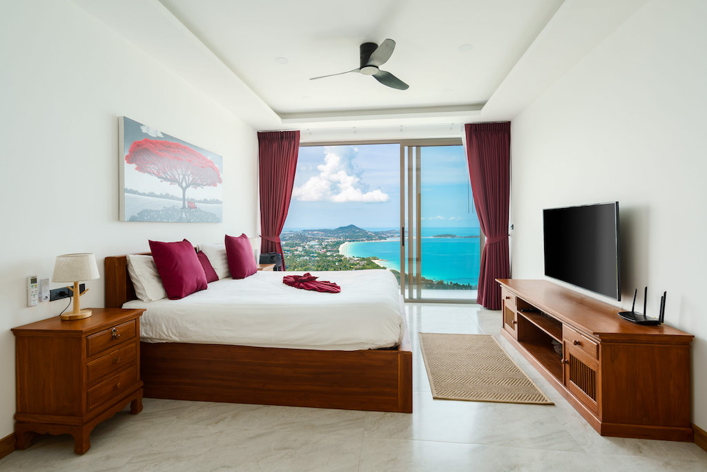 Majestic 4 Bedroom Seaview Pool Villa in Chaweng Noi for Sale