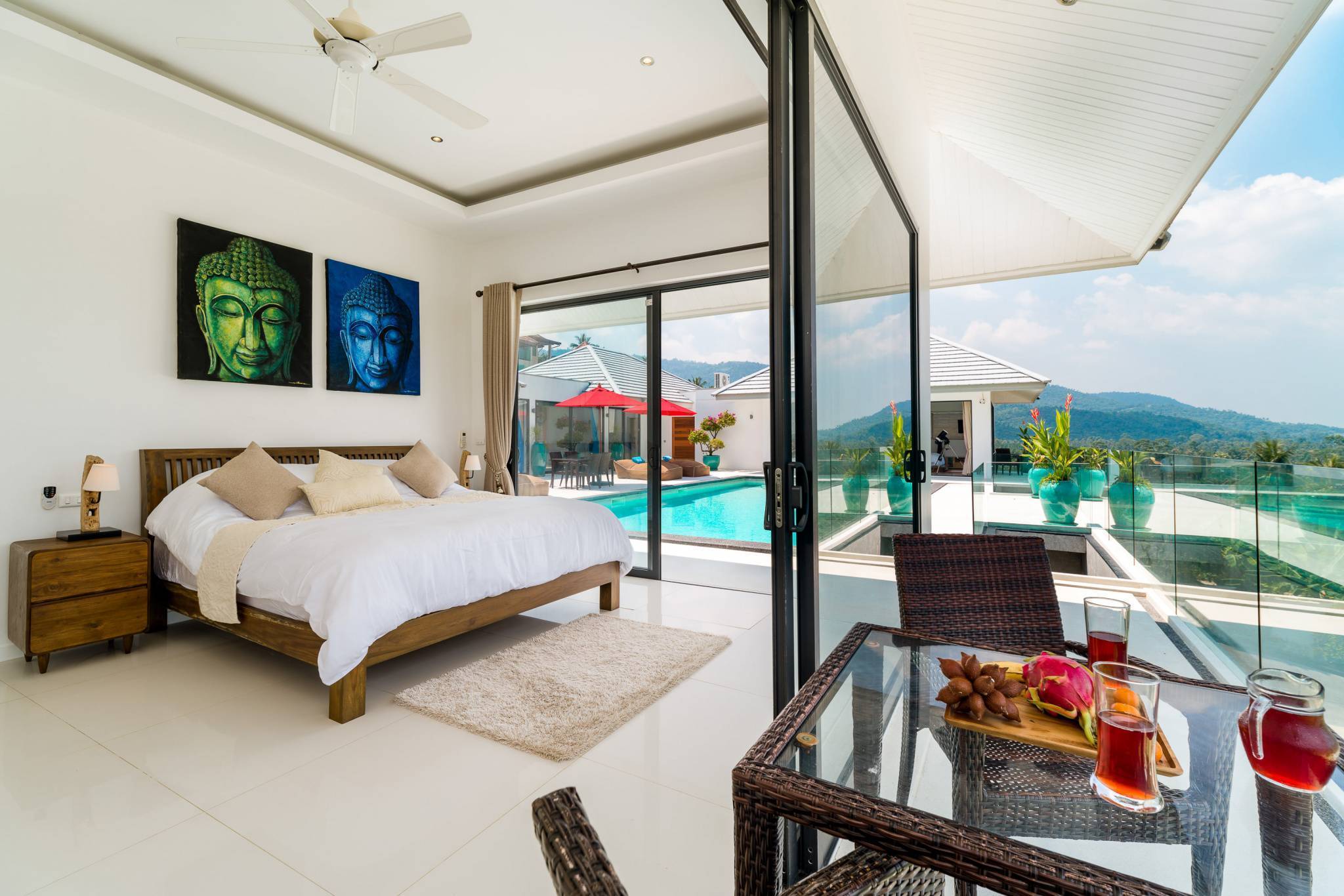 (SOLD) Villa White Lotus - Luxury 7 bedroom Seaview Villa in Maenam for sale