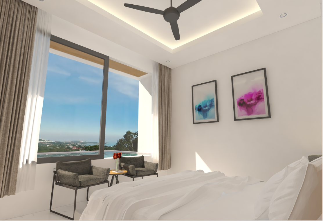 (SOLD) 1-2 Bedroom Sea View Apartments with plunge pool for sale, Lamai