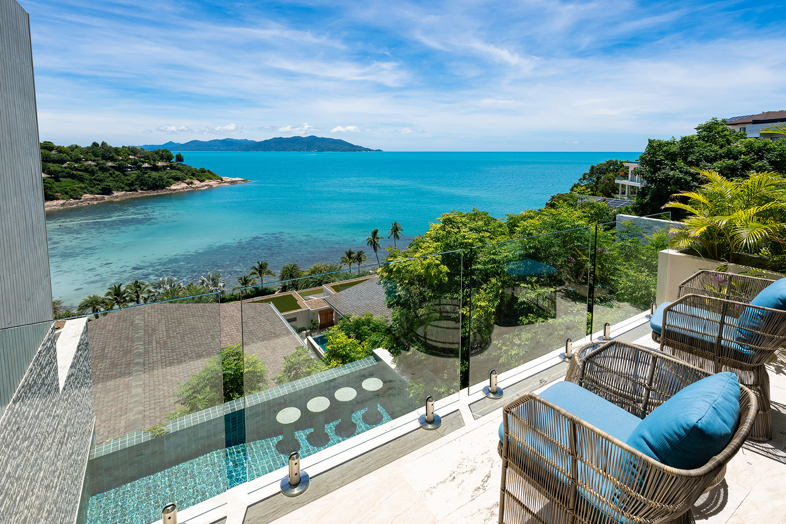 Nautical 4+1 Bedroom Seaview Semi-Detached Pool Villa in Plai Laem for sale