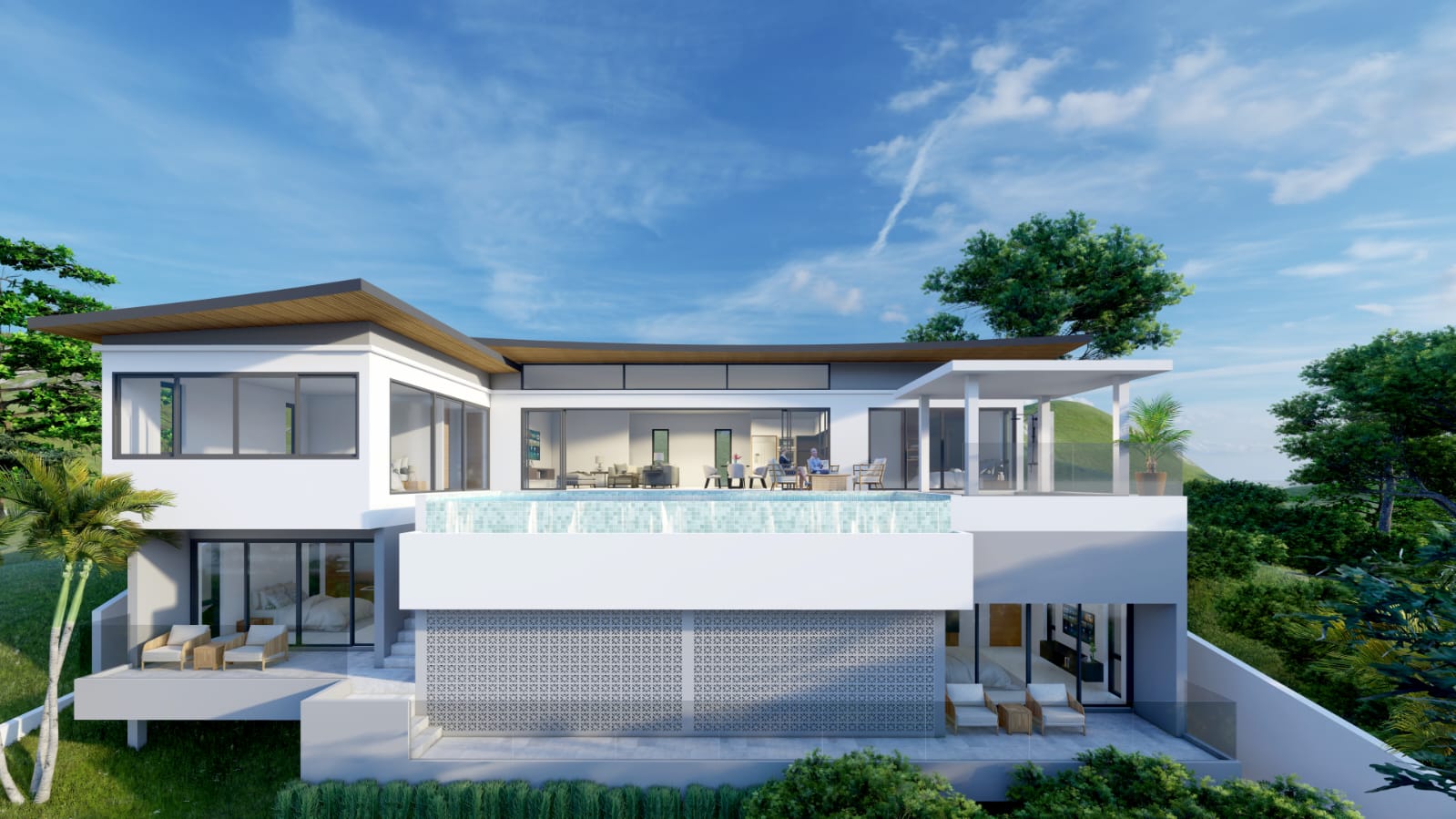 Bespoke 4 Bedroom Seaview Villa in Chaweng Noi for sale