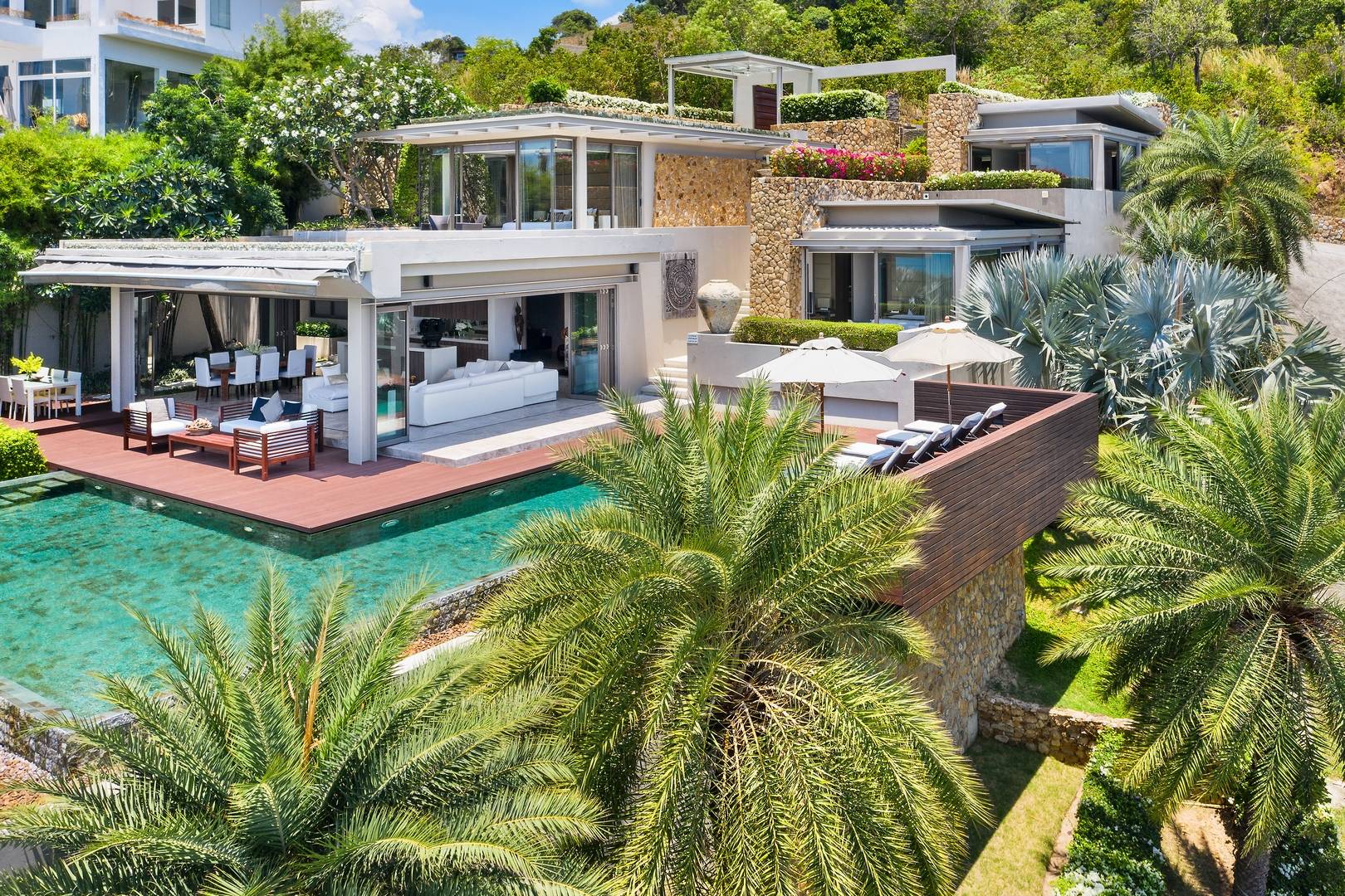 Napa Villa - Contemporary 4 Bedroom Seaview Pool Villa in North Chaweng for sale