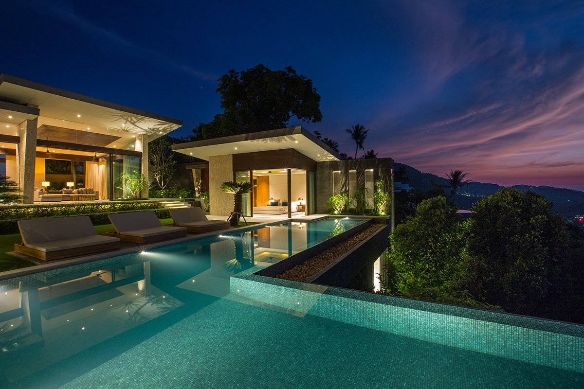 (SOLD) Villa Raku - World renowned designer four bedroom seaview villa for sale in Koh Samui