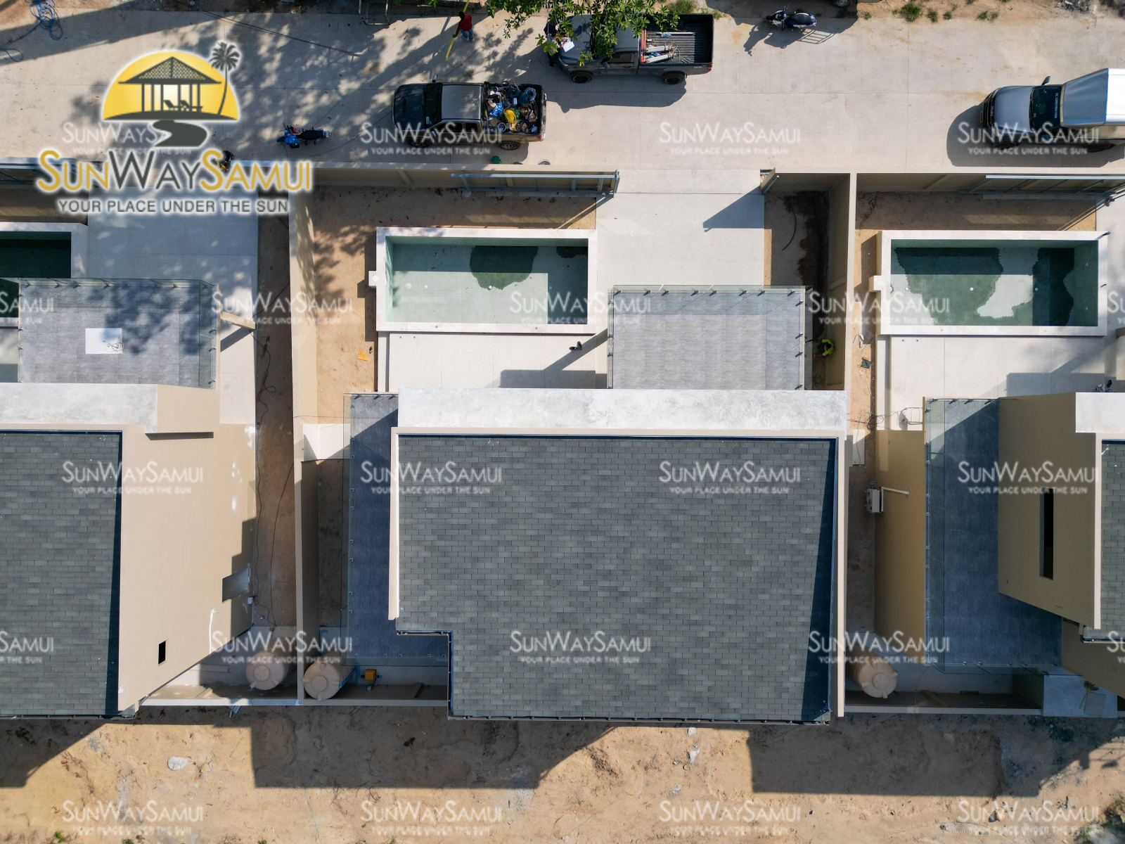 Coco Tropical Plalarn - Beach-Access Modern 3 Bedroom Garden Pool Villa in Maenam for Sale