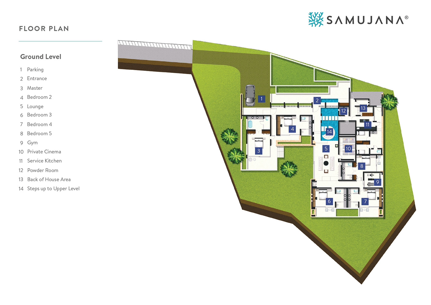 The Finest 5 Bedroom Seaview Pool Villa in Samujana for sale