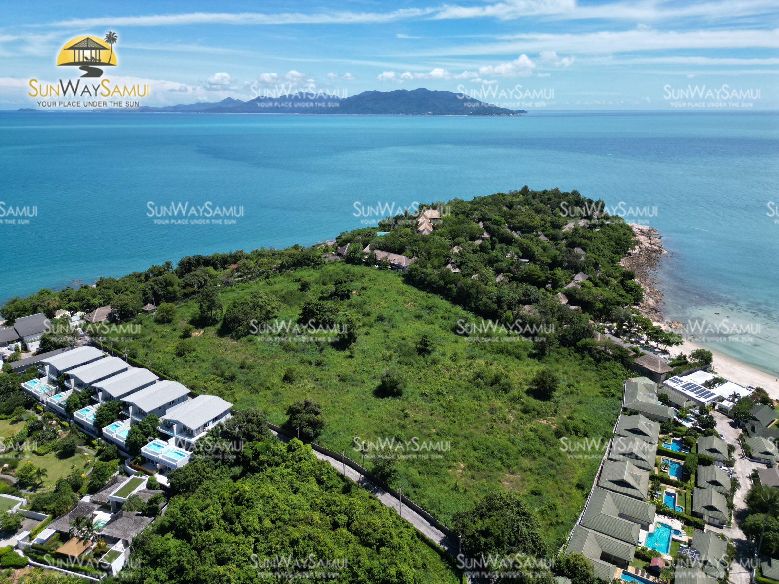 16 Rai of Land located in Plai Laem very near to Samrong Bay for sale