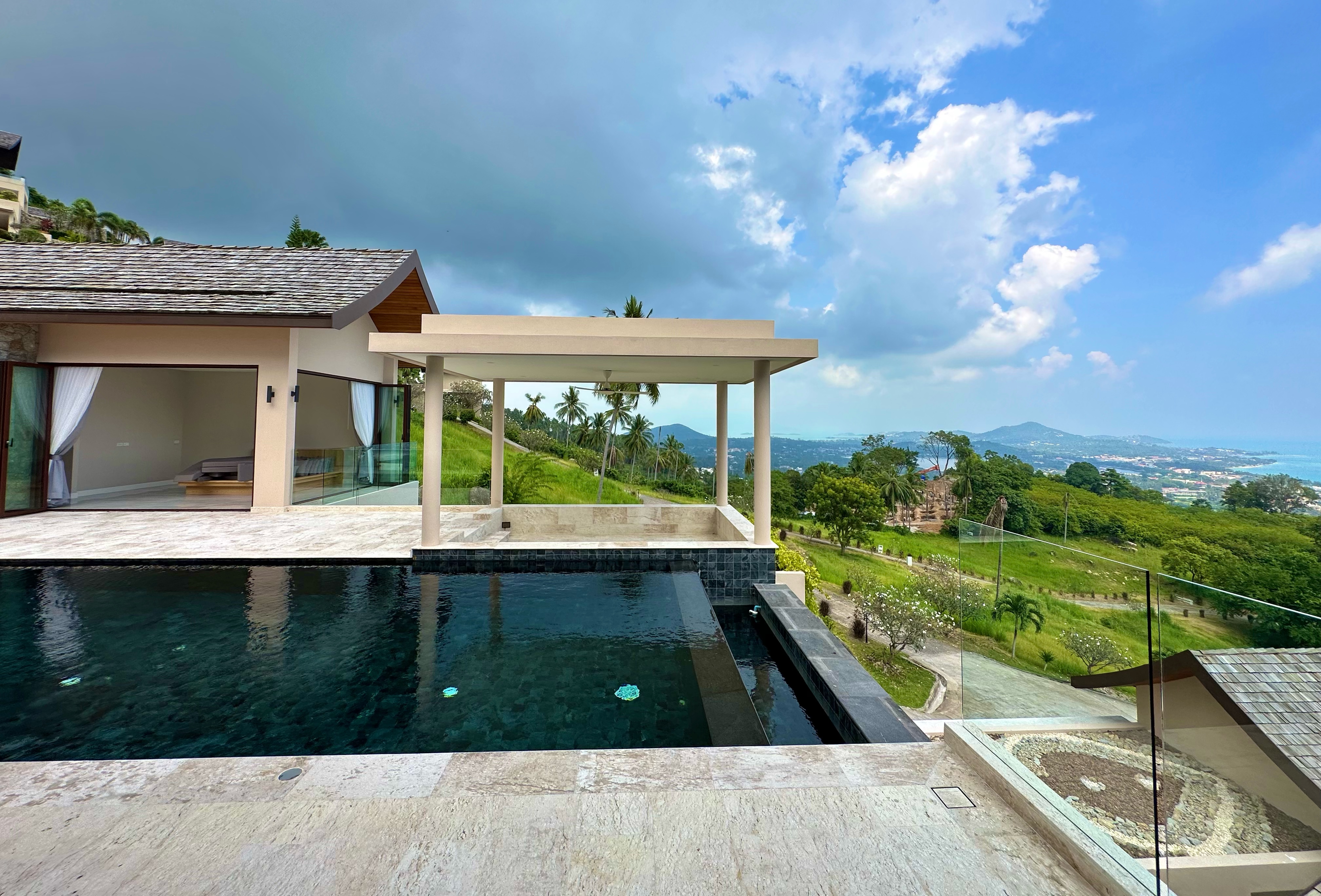 (SOLD) Villa Delapan - Traditional Tropical 3 Bedroom Seaview Pool Villa in Chaweng Noi For Sale
