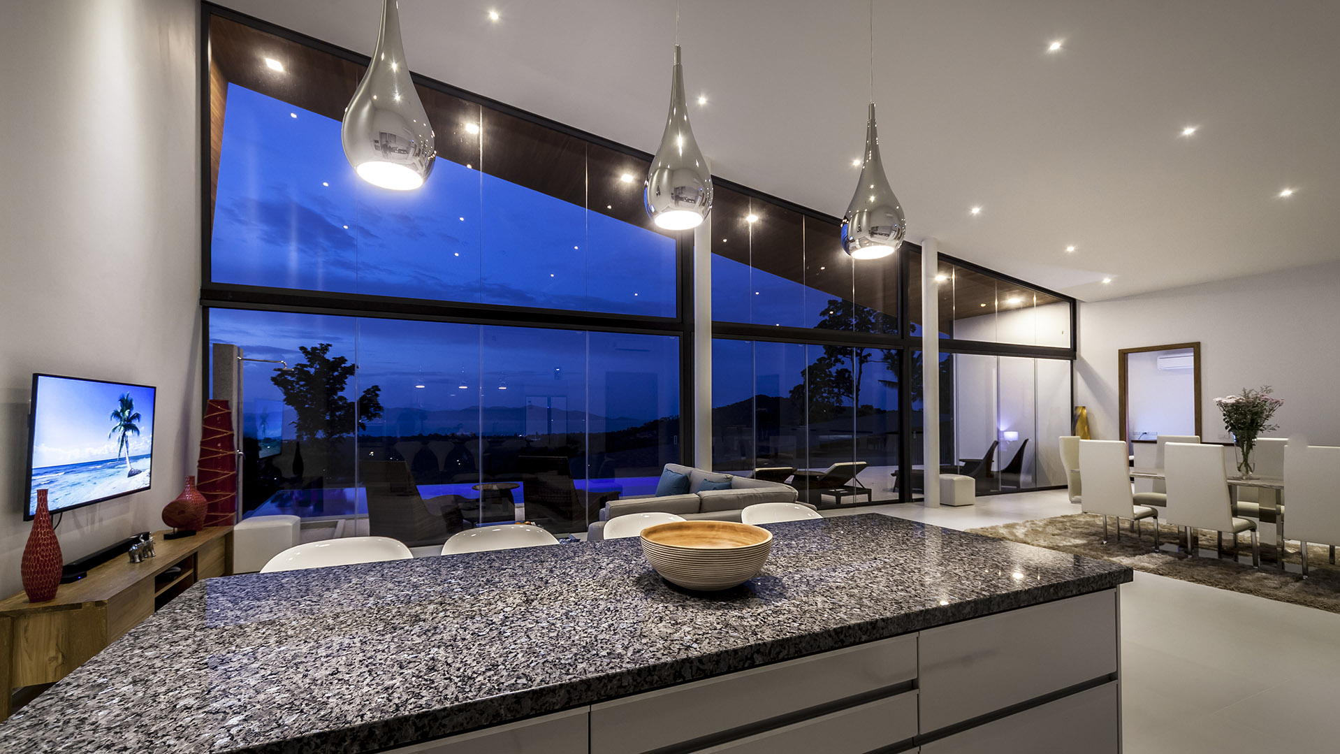 Supreme 4+1 Bedroom Seaview Pool Villa in Maenam for Sale