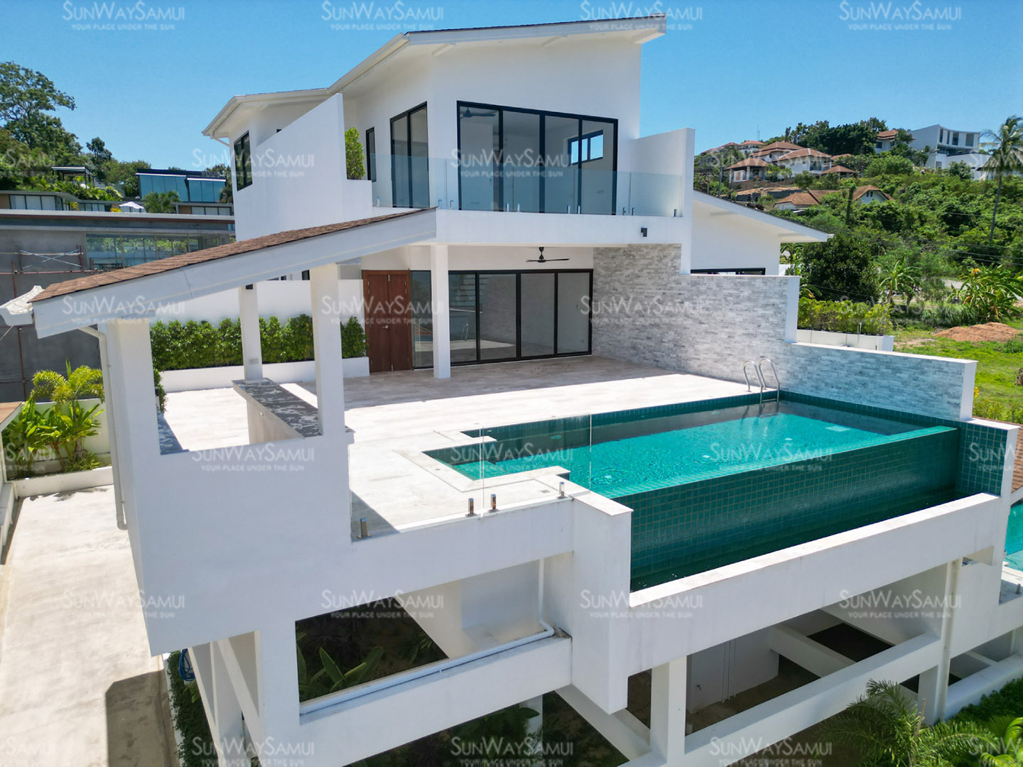 Villa Gabriela – Duplex Beachside Pool Villa with Partial Sea View in Choengmon for Sale