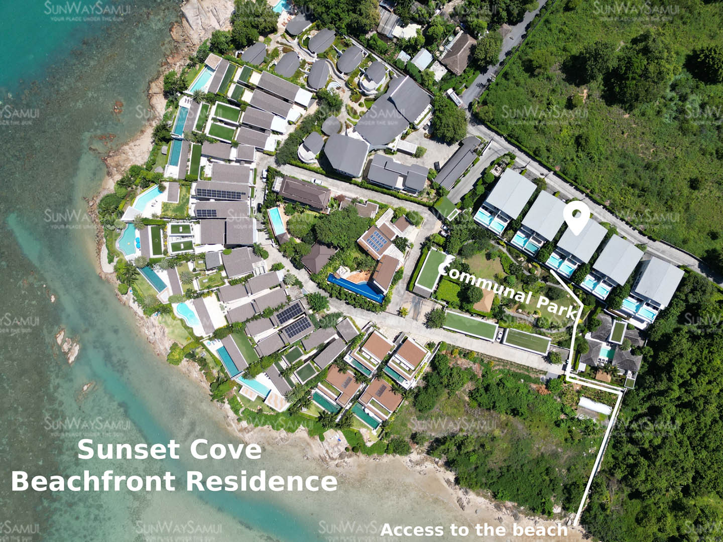 (PRICE REDUCED!) Villa Serenity – 4 Bedroom Seaview Duplex in Sunset Cove Plai Laem for sale: Villa Serenity – 4 Bedroom Seaview Duplex in Sunset Cove Plai Laem for sale