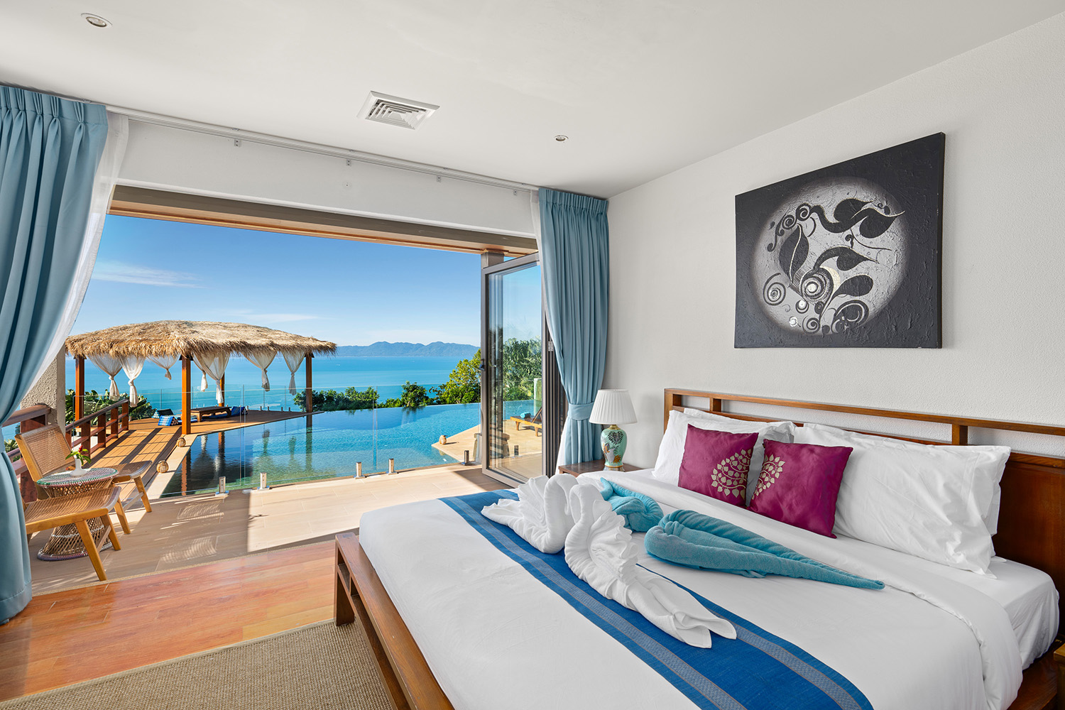 Baan Faa Sai – Renovated 5 Bedroom Seaview Pool Villa in Bangpor for Sale