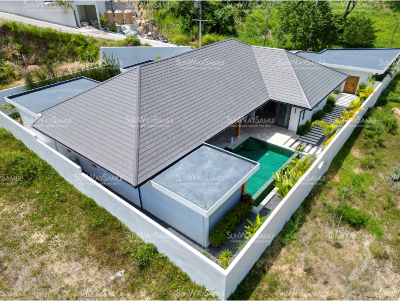 Villa Acacia  - Premium 5 Bedroom Mountain View Pool Villa + 2 Development Plots in Lamai for Sale