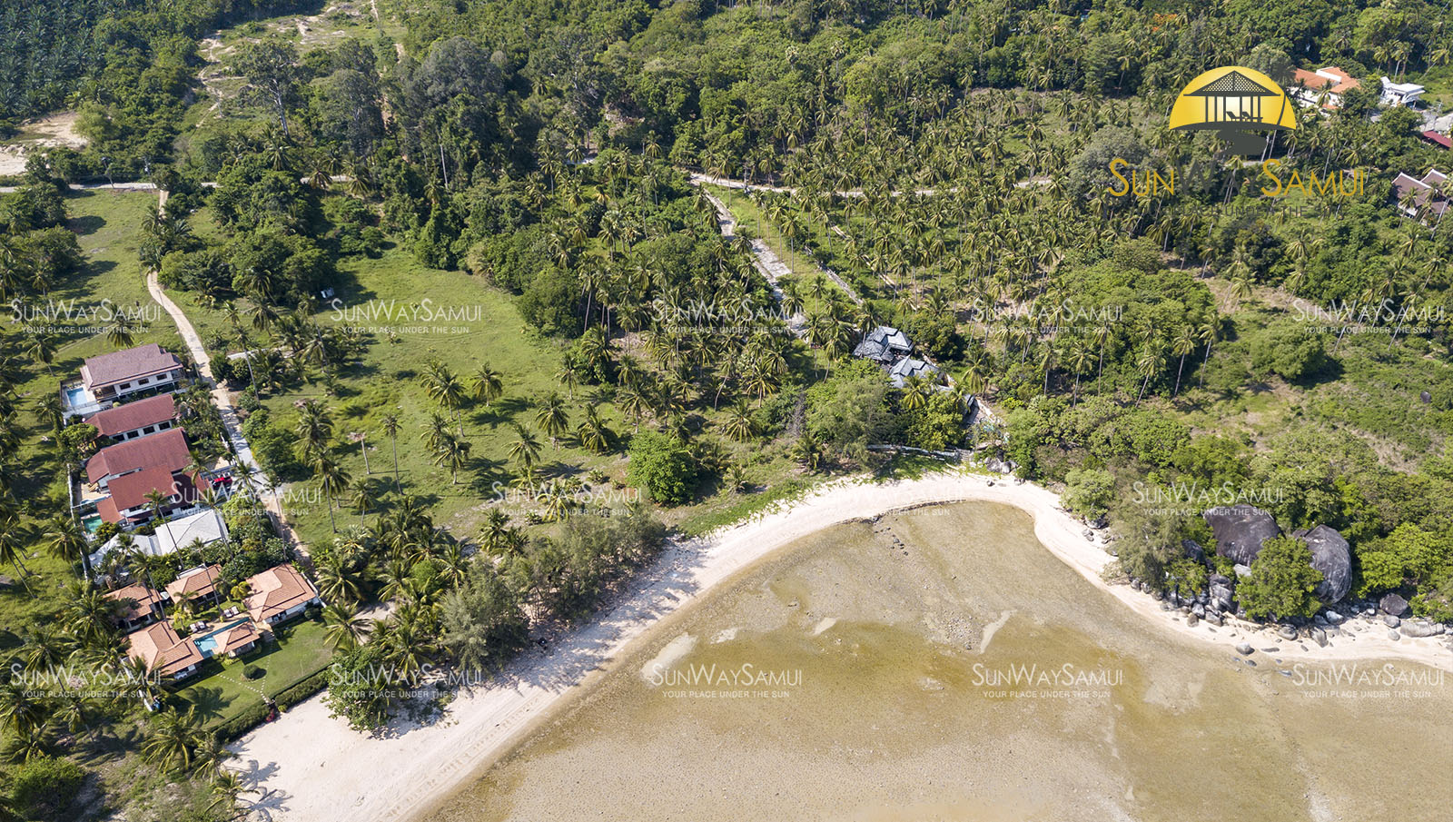 (SOLD) 4.5 Rai Beachfront Land For Sale in Laemset, Koh Samui