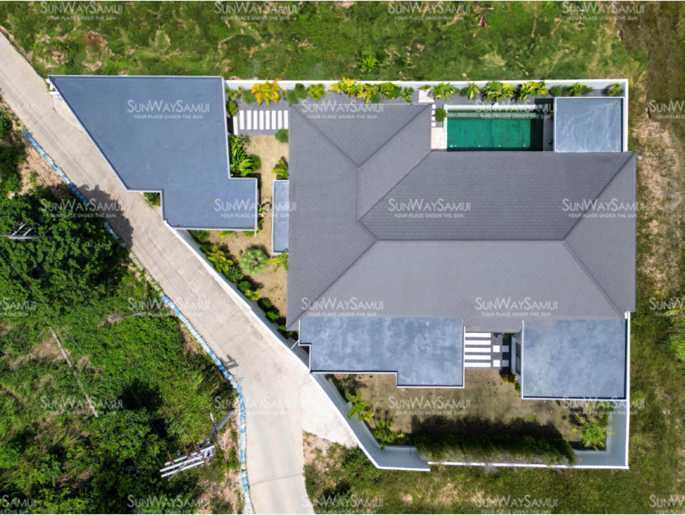 Villa Acacia  - Premium 5 Bedroom Mountain View Pool Villa + 2 Development Plots in Lamai for Sale