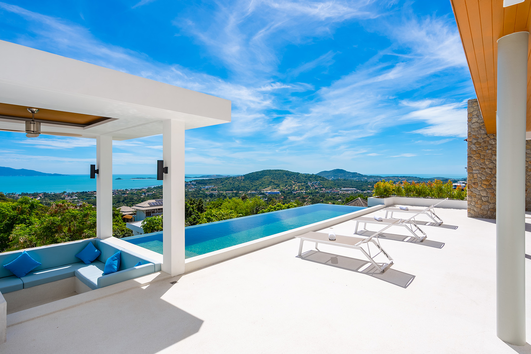 (SOLD) Enchanting 3 Bedroom Seaview Pool Villa in Bophut for sale