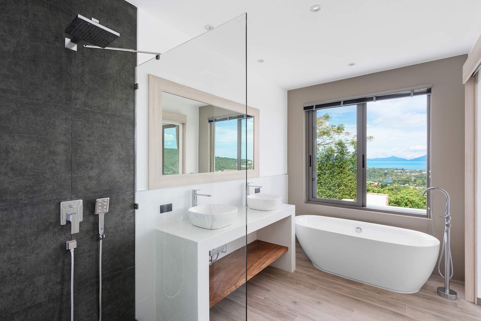 Sophisticated 3+1 Bedroom Seaview Pool Villa in Bophut for Sale