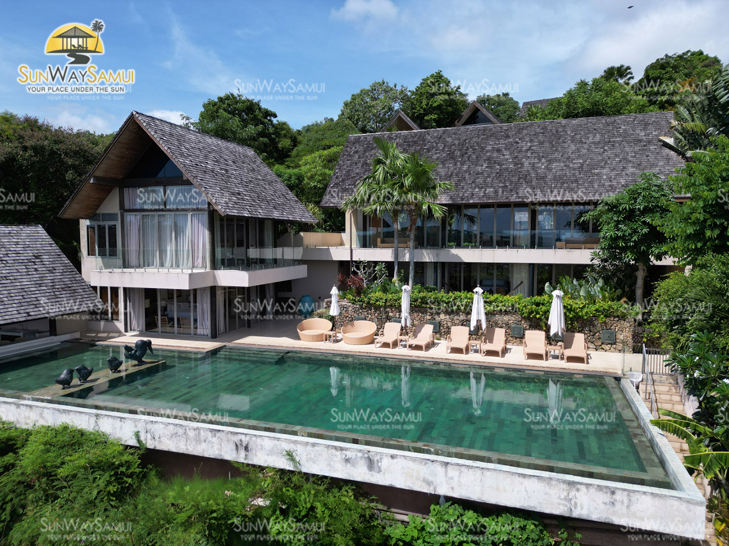 Panacea Retreat – 4 to 5 Bedroom Seaview Pool Villa in Bophut for sale