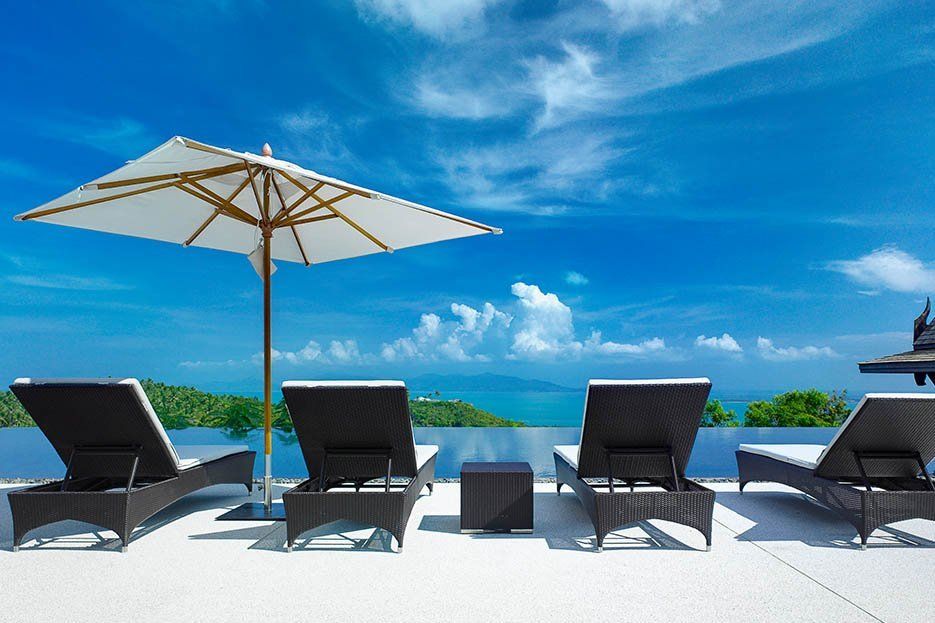 Suralai Villa - Modern Thai 6 Bedroom Seaview Pool Villa in Bophut for sale