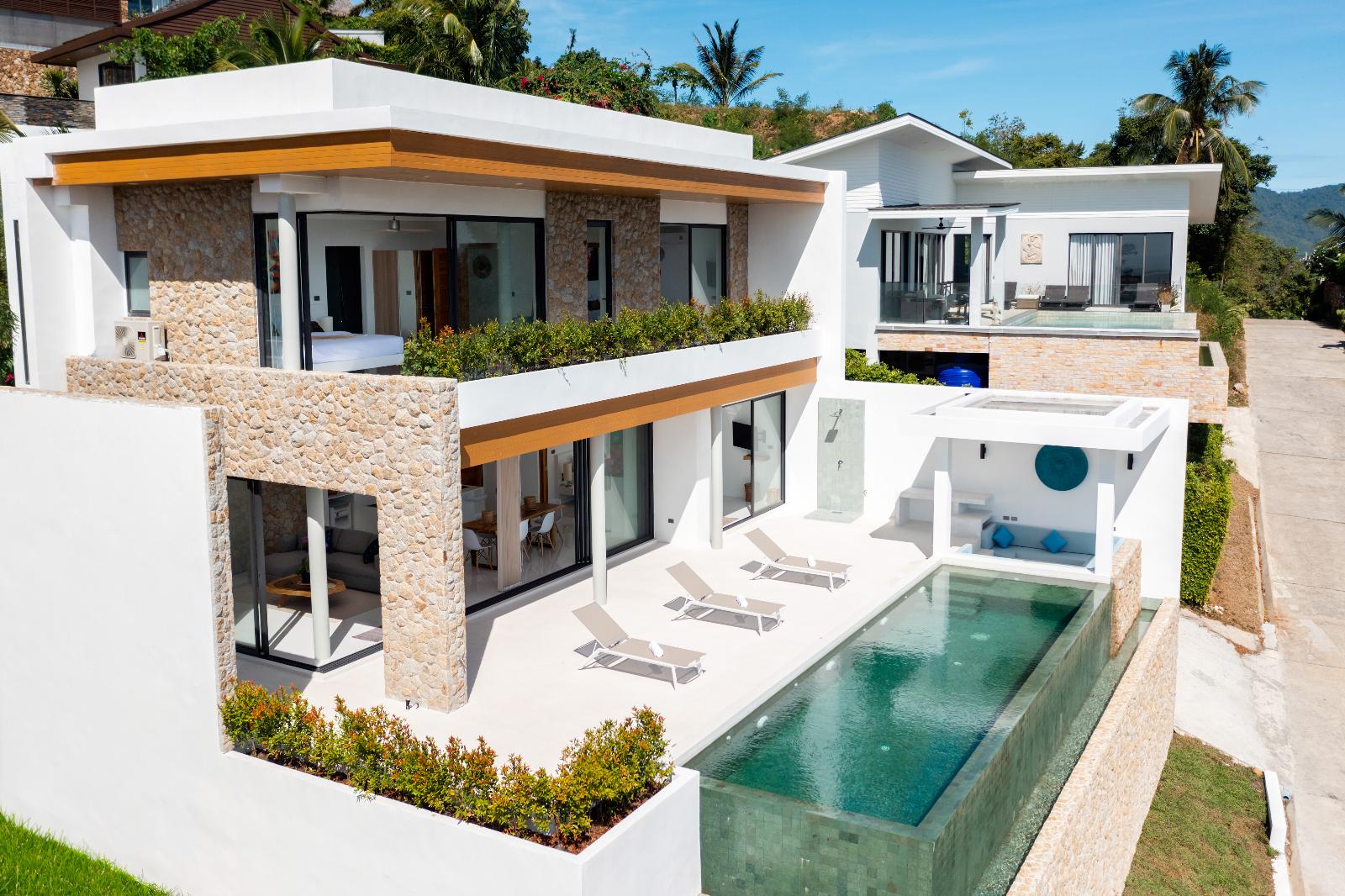(SOLD) Enchanting 3 Bedroom Seaview Pool Villa in Bophut for sale