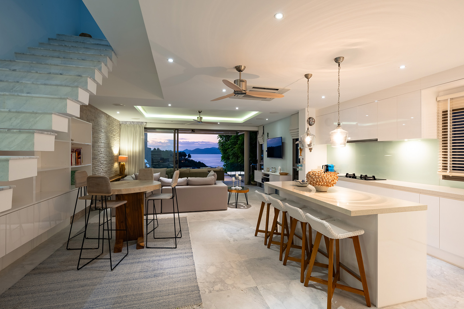 Nautical 4+1 Bedroom Seaview Semi-Detached Pool Villa in Plai Laem for sale