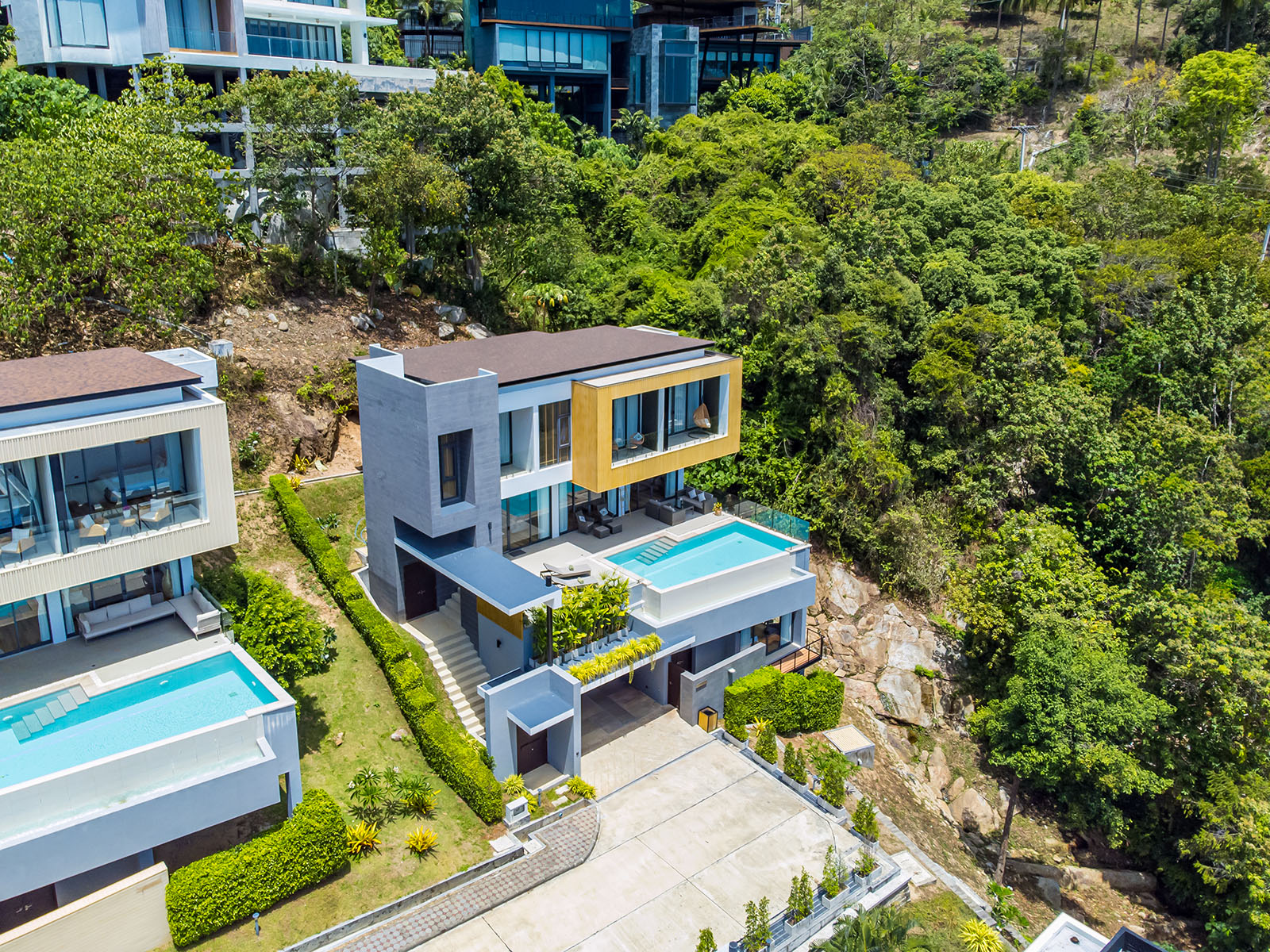 (PRICE REDUCED!) Verano Residence - Contemporary 3+1 Bedroom Seaview Pool Villa in Chaweng Noi for Sale