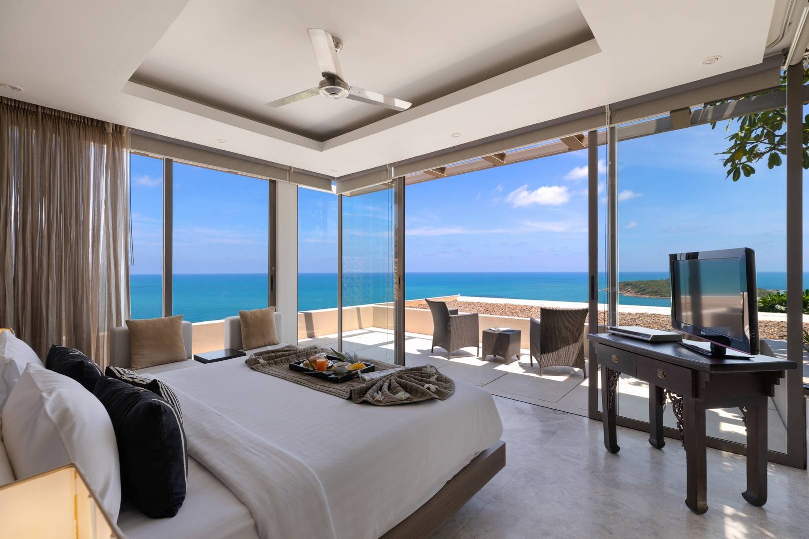 Napa Villa - Contemporary 4 Bedroom Seaview Pool Villa in North Chaweng for sale