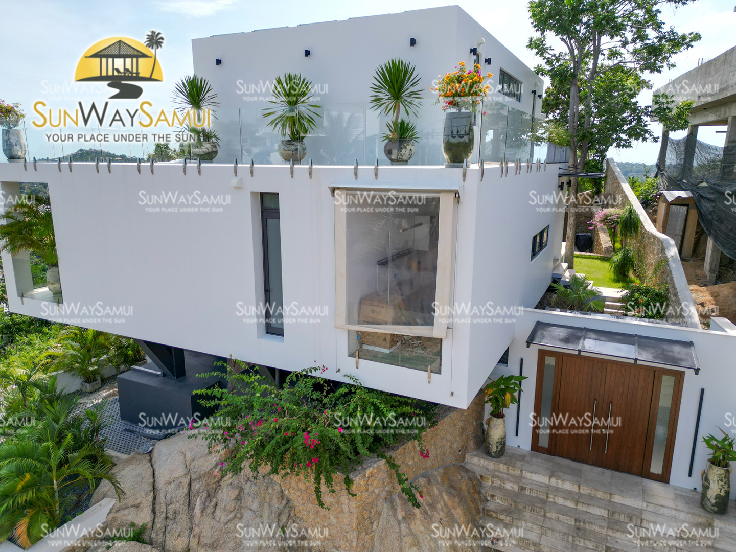 Modern 4 Bedroom Seaview Pool Villa in Plai Laem for sale