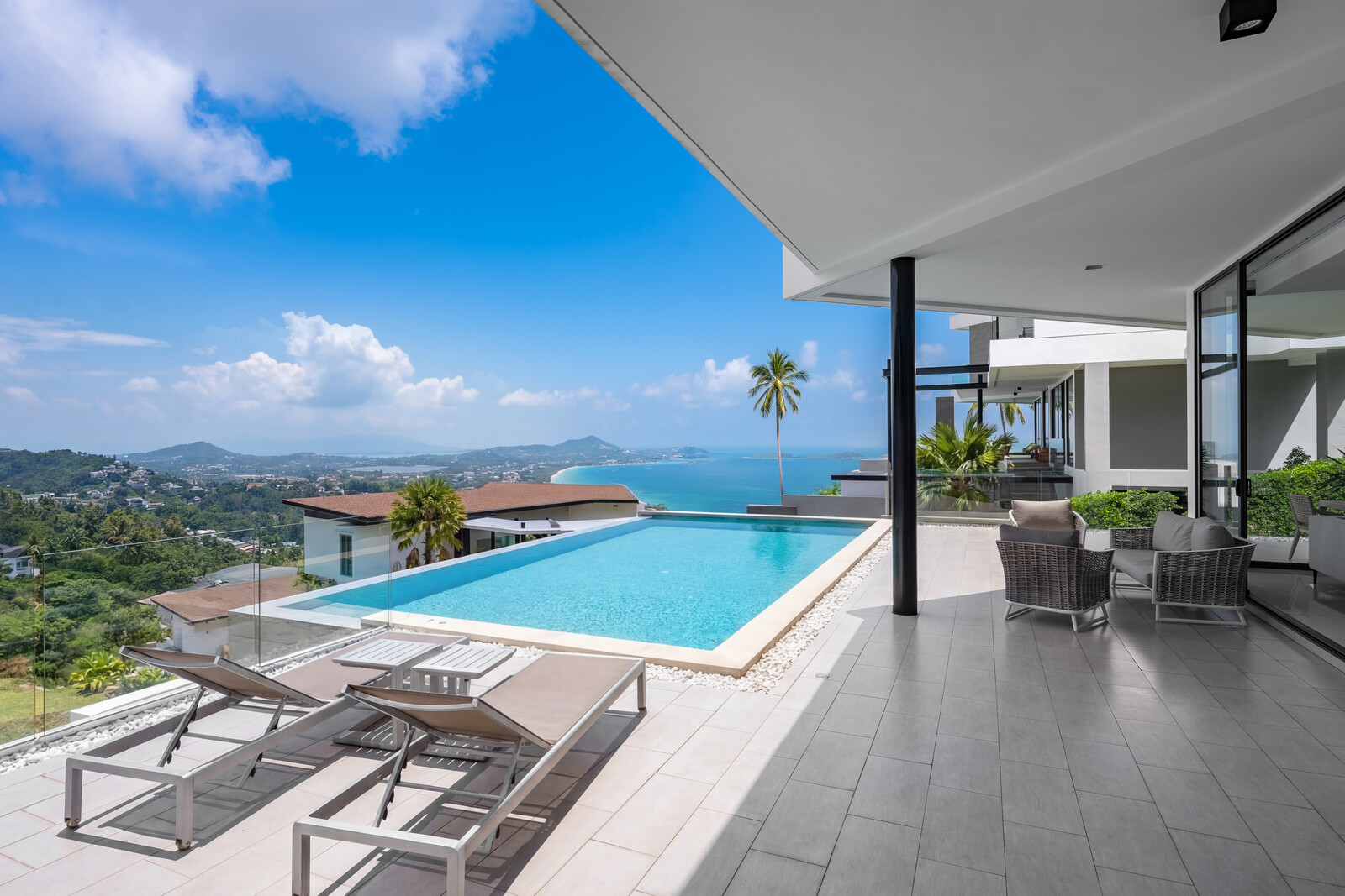 Verano Residence - Contemporary 4+1 Bedroom Seaview Pool Villa in Chaweng Noi for Sale: Verano Residence - Contemporary 4+1 Bedroom Seaview Pool Villa in Chaweng Noi for Sale