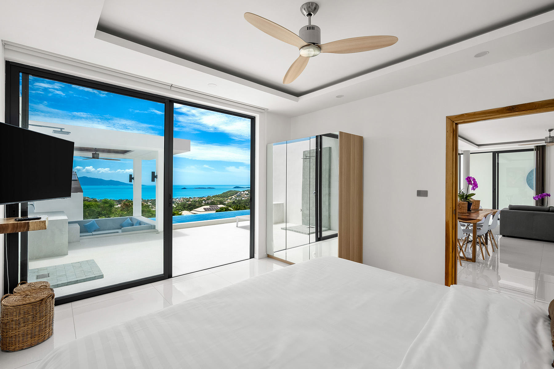 (SOLD) Enchanting 3 Bedroom Seaview Pool Villa in Bophut for sale