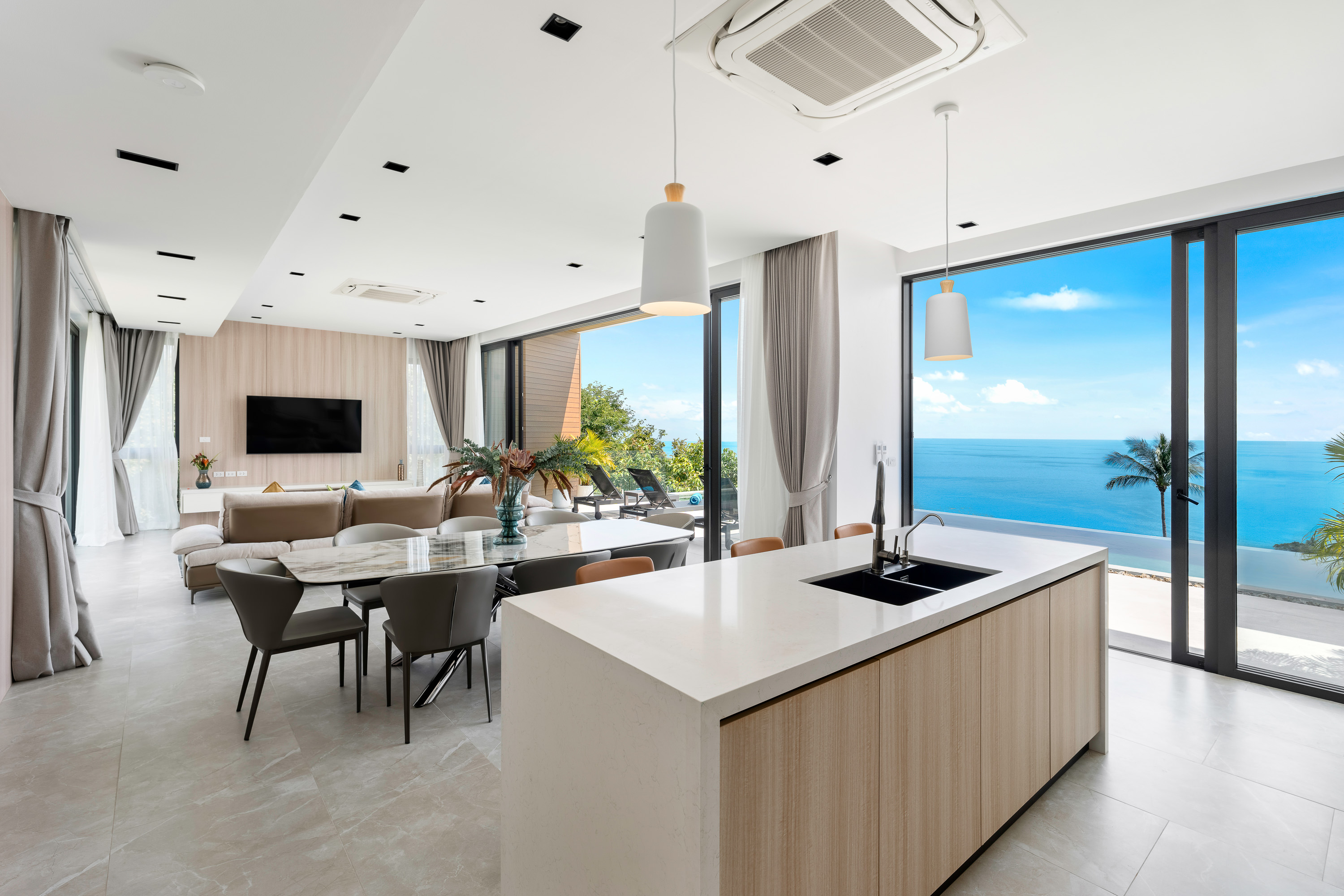 Villa Sea Stone - Masterpiece 3 Bedroom Seaview Pool Villa in Chaweng Noi: Villa Sea Stone — Masterpiece 3 Bedroom Seaview Pool Villa in Prestigious Chaweng Noi